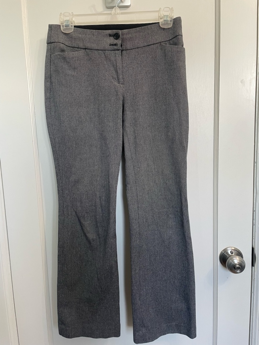 Ann Taylor LOFT Julie Boot Cut Pants | Size 0P Petite | Gray